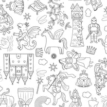 Load image into Gallery viewer, Colour Me Kids - Once Upon A Time Colouring In Tablecloth
