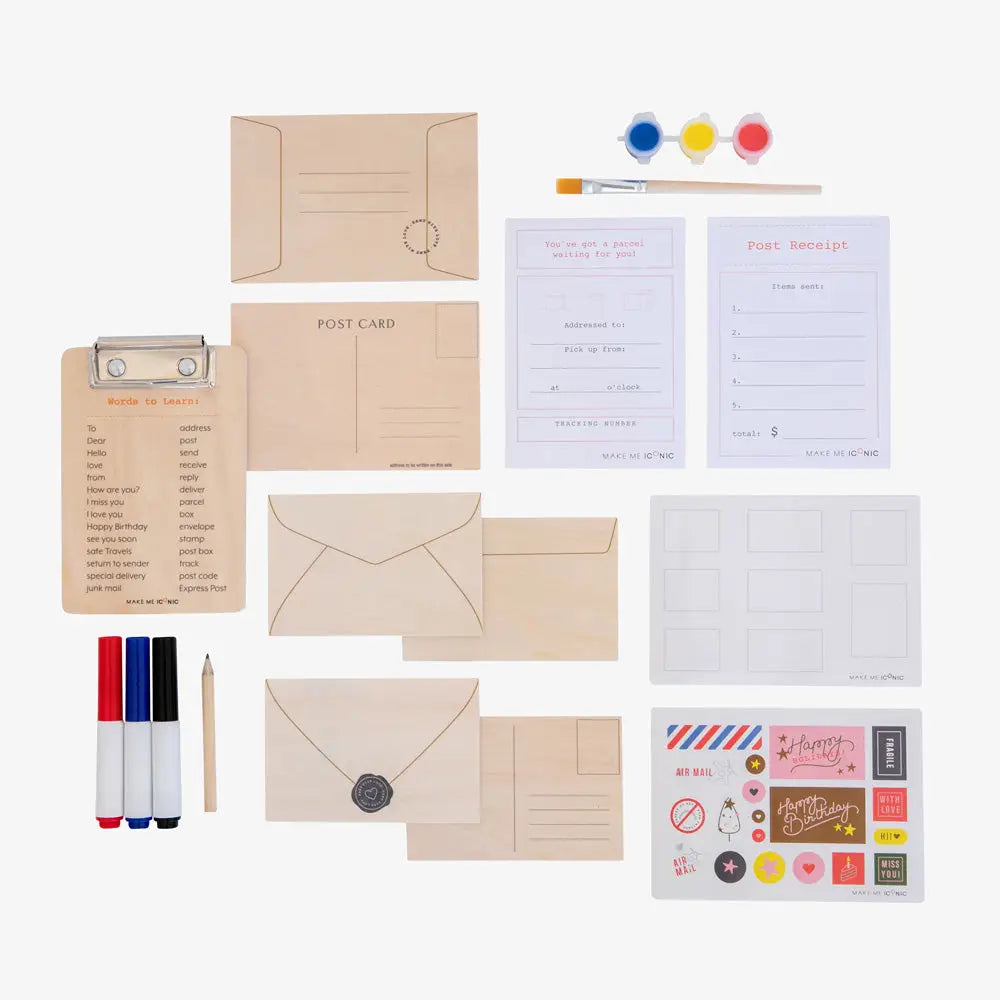 Make Me Iconic Iconic Toy Post Box Letters Craft Kit Feather