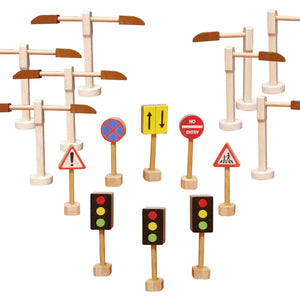Qtoys - Road Sign Street Lights Set