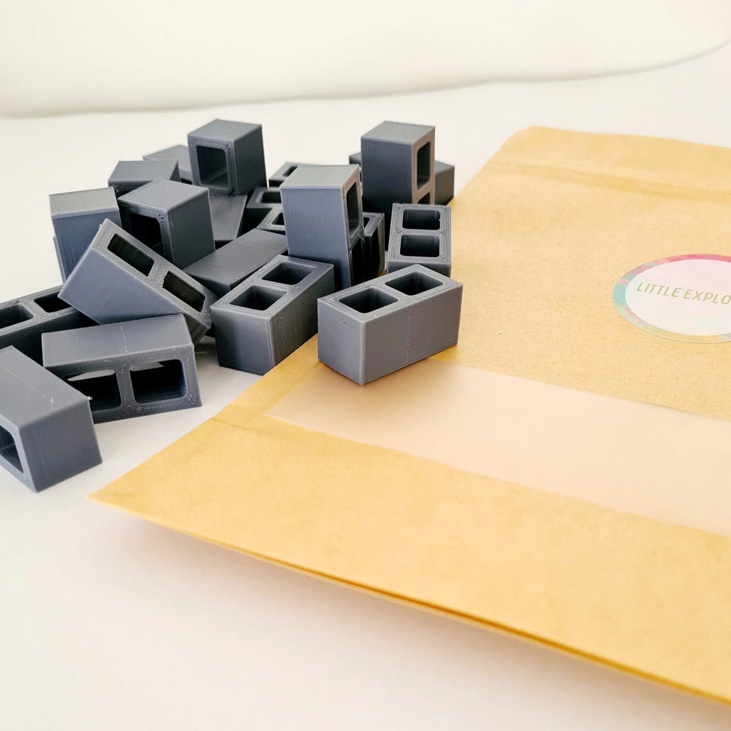 Little Explorer Eco Toys - Mini Cement blocks 20pcs
