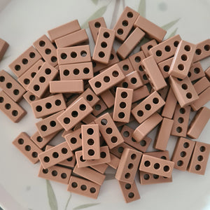 Little Explorer Eco Toys - Construction Mini Bricks 50pcs Light Brown COMING SOON