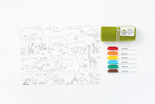Load image into Gallery viewer, Scribble Mat - Going on Safari Reusable Scribble Mat
