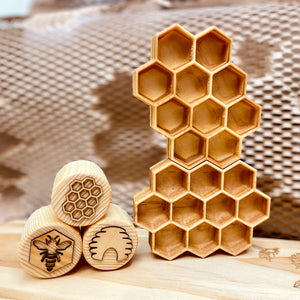 Beadie Bug Play - MINI Wooden Honeycomb Trinket Tray