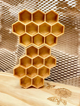Load image into Gallery viewer, Beadie Bug Play - MINI Wooden Honeycomb Trinket Tray
