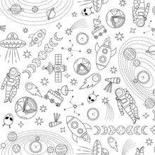 Load image into Gallery viewer, Colour Me Kids - In the Stars - Washable, Reusable Colouring-In Solo Mats - PREORDER DUE MID NOVEMBER
