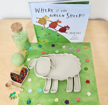 Load image into Gallery viewer, Little Explorer Eco Toys - Sheep sensory play tray for kids
