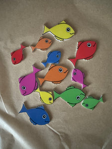 Sass and Spunk - Set of 12 Acrylic Fish