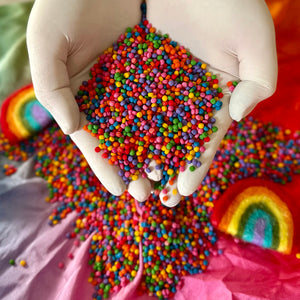 Open Hand Learning - Rainbow Confetti Sensory Base