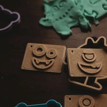 Load image into Gallery viewer, Kinfolk Pantry - Halloween Monster Playdough Eco Stamp Set
