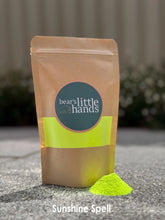 Load image into Gallery viewer, Bears Little Hands - Potion Dust 100g Bag - Sunshine spell (Fluoro Yellow)

