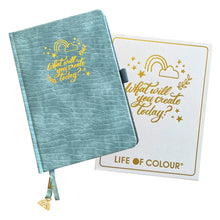 Load image into Gallery viewer, Life Of Colour - A5 Art Journal - 80 Black and 80 White Pages

