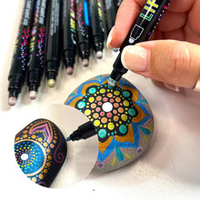 Load image into Gallery viewer, Life Of Colour - Metalliic Dot Markers Acrylic Paint Pens - Set of 12
