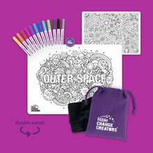 Load image into Gallery viewer, Little Change Creators - Outer Space | Re-Fun-Able™ Travel Activity + Play Mat
