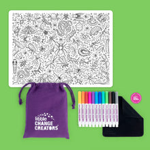 Load image into Gallery viewer, Little Change Creators - Crawlies | Re-Fun-Able™ Silicone Colouring Placemat
