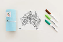 Load image into Gallery viewer, Scribble Mat - Australian Map Reusable Scribble Mat - The Mini
