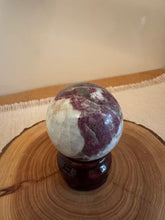 Load image into Gallery viewer, Moon Rituals - Exquisite Plum Tourmaline Sphere | Rare Deep Pink Healing Crystal Orb
