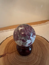 Load image into Gallery viewer, Moon Rituals - Exquisite Plum Tourmaline Sphere | Rare Deep Pink Healing Crystal Orb
