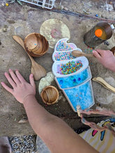Load image into Gallery viewer, Beadie Bug Play - Large Icecream Cone Trinket Tray / Bioplastic Sensory Tray (2-piece)
