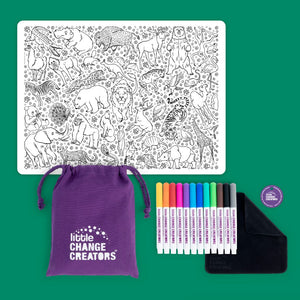 Little Change Creators - Safari Re-Fun-Able™ Children's Colouring Set