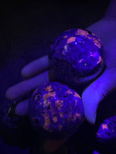 Load image into Gallery viewer, Moon Rituals - Mesmerizing Yooperlite Sphere: Capture the Aurora Borealis in Your Hand
