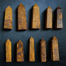 Load image into Gallery viewer, Moon Rituals - Golden Silk Jade Tower | Abundance, Peace &amp; Manifestation
