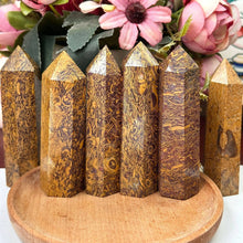 Load image into Gallery viewer, Moon Rituals - Golden Silk Jade Tower | Abundance, Peace &amp; Manifestation
