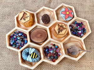 Beadie Bug Play - Wooden Honeycomb Trinket Tray