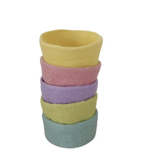 Load image into Gallery viewer, Petit Felt Treats - Felt Bowls Blue
