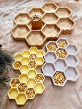Load image into Gallery viewer, Beadie Bug Play - Mini Honeycomb Trinket Tray Pale Yellow
