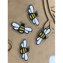 Load image into Gallery viewer, Sass and Spunk - Set of 12 Acrylic Bees
