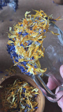 Load and play video in Gallery viewer, Botanicals- Organic Calendula Petal Confetti for Nature Play 8grams
