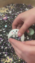 Load and play video in Gallery viewer, Curious By Nature Sensory Play - Melvin Moon Worry Stone
