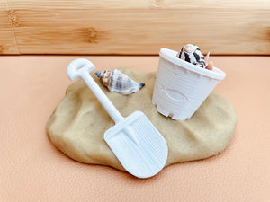 Beadie Bug Play - Bucket and Spade Set White