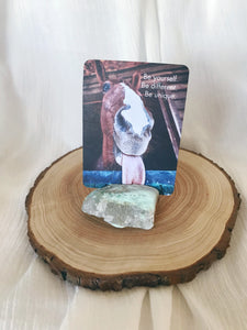 Crystal Card Stand - Green
