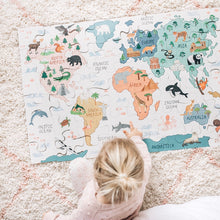 Load image into Gallery viewer, Mindful and Co. Kids - World Map Floor Puzzle
