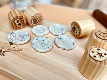Load image into Gallery viewer, Beadie Bug Play - Easter Wooden Stamps - Eggs
