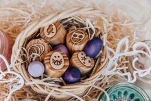 Load image into Gallery viewer, Beadie Bug Play - Easter Wooden Stamps - Eggs
